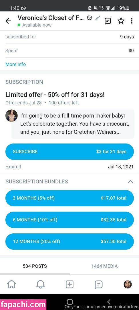 comeonveronicaforfree / thefountainwitch leaked nude photo #0020 from OnlyFans/Patreon