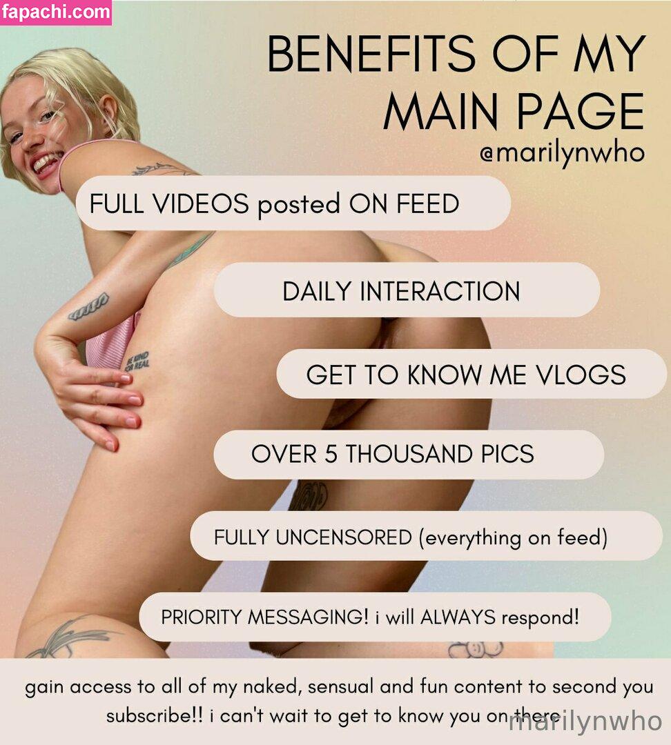 marilynwhoo / Mariylnwho / mmarilynwhoooo leaked nude photo #0389 from OnlyFans/Patreon