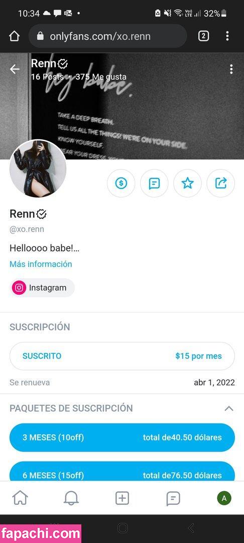xo.renn leaked nude photo #0003 from OnlyFans/Patreon